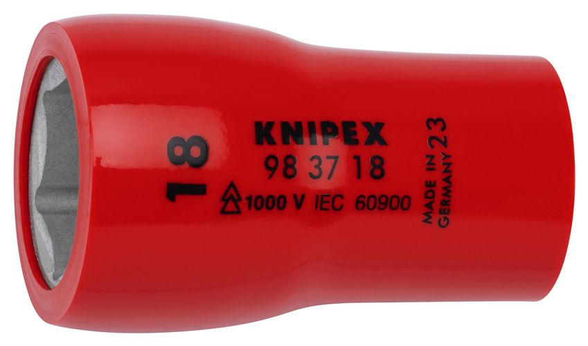 KNIPEX 98 37 18 Hexagon Socket for hexagonal screws with internal square 3/8" 49 mm 98 37 18 4003773089506