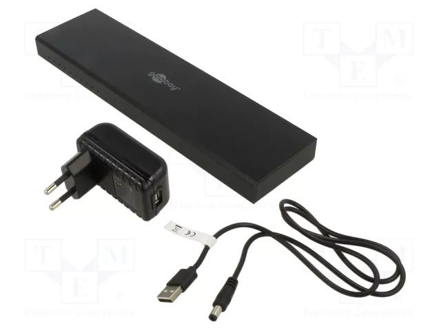 Splitter; HDCP 2.2,HDMI 2.0; Input: DC socket,HDMI socket; black GOOBAY HDMI-SPLITTER-05