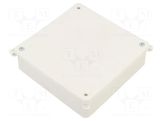 Enclosure: junction box; X: 125mm; Y: 125mm; Z: 35mm; wall mount JONEX JX-PK-3-WH