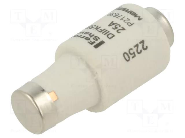 Fuse: fuse; 25A; 500VAC; 500VDC; gG; industrial; DII MERSEN P217639