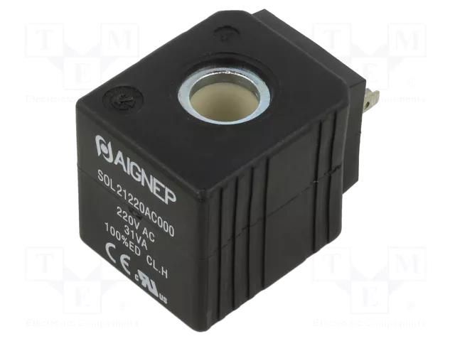 Coil for solenoid valve; IP65; 230VAC; 31VA; 13mm PNEUMAT FLSOL21220AC000