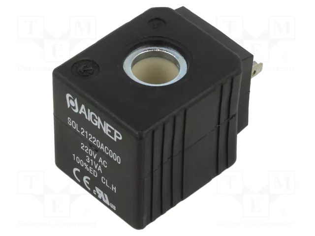 Coil for solenoid valve; IP65; 230VAC; 31VA; 13mm PNEUMAT FLSOL21220AC000