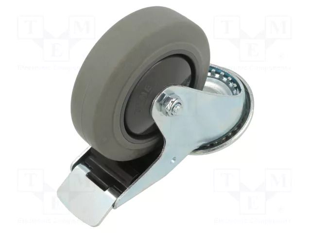 Transport wheel; Ø: 100mm; W: 32mm; H: 128mm; torsional with lock RADER KJE-WTE-100K1HC