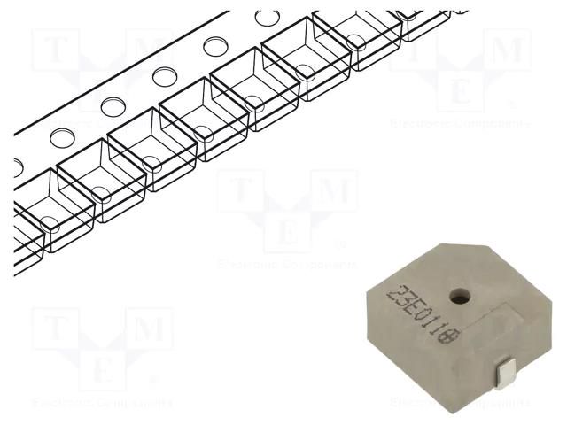 Sound transducer: electromagnetic signaller; freson: 2.4kHz Cre-sound Electronics LEB1370BS-05S-2.4