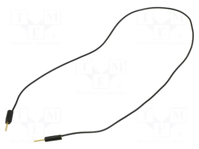 Test lead; 60VDC; 30VAC; 3A; banana plug 1mm,both sides; Len: 0.3m STÄUBLI LK1-A-03021