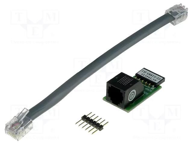 Adapter: RJ11 ICSP converter; ICSP,RJ11 MICROCHIP TECHNOLOGY AC164110