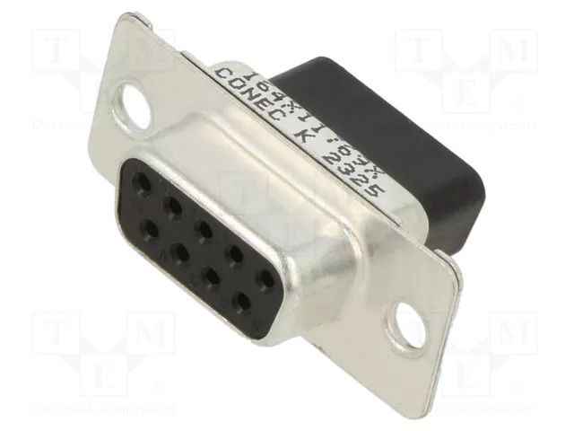 Connector: D-Sub; PIN: 9; plug; female; for cable; straight; crimped CONEC 164X11769X