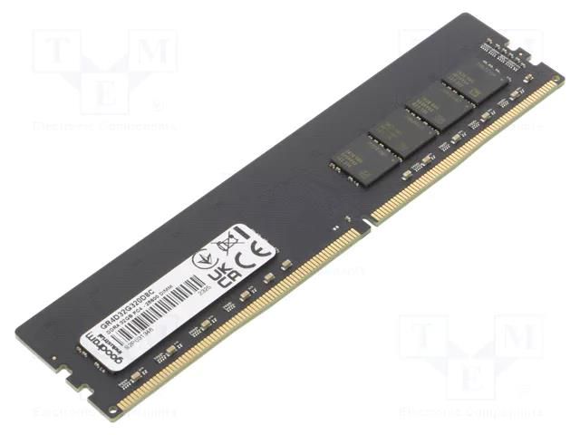 DRAM memory; DDR4 DIMM; 2666MHz; 1.2VDC; industrial; 2Gx8; 0÷85°C GOODRAM INDUSTRIAL GR4D32G266D8C