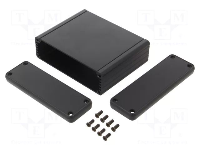 Enclosure: with panel; 1455; X: 80mm; Y: 103mm; Z: 31mm; aluminium HAMMOND HM-1455L801BK