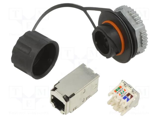 Connector: RJ45; socket; PIN: 8; Cat: 6; shielded; 8p8c; IP67 PANDUIT IAEBH6S