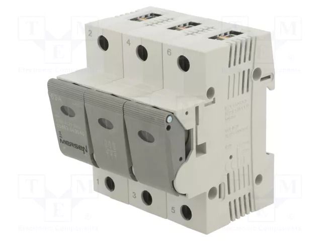 Fuse disconnector; D02; for DIN rail mounting; 63A; 440V; Poles: 3 MERSEN J1012629