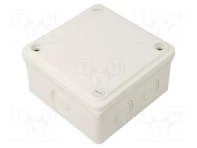 Enclosure: junction box; X: 100mm; Y: 100mm; Z: 50mm; wall mount JONEX JX-PK-22/67-WH