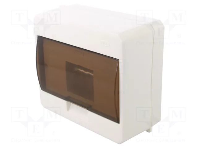 Enclosure: for modular components; IP40; white; No.of mod: 7 JONEX JX-S-7/K-WH