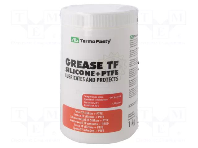 Grease; paste; Ingredients: PTFE,silicone; plastic container AG TERMOPASTY SMAR-TF-1000