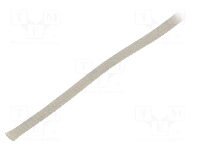Braid; ØBraid : 20÷50nom.30mm; polyester; grey; L: 50m; UL94V-2 BM GROUP BMGCP030MGR