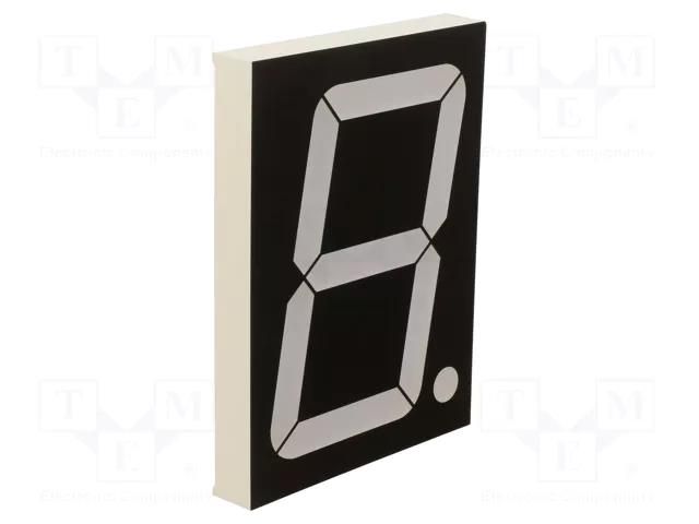 Display: LED; 7-segment; 101.6mm; 4"; No.char: 1; red; anode FORYARD FYS-40011DUR-11