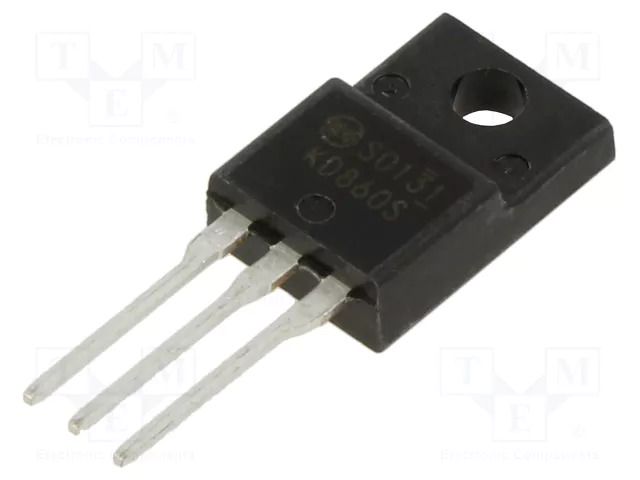 Triac; 600V; 8A; FTO-220AG (5012); Igt: 30mA; Ifsm: 80A SHINDENGEN KD8SF60S-5600