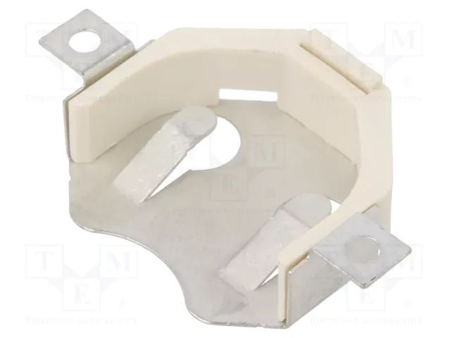 Holder; 2032,CR2032; Batt.no: 2; PCB,SMT; solder lugs; 6.43mm KEYSTONE KEYS3074