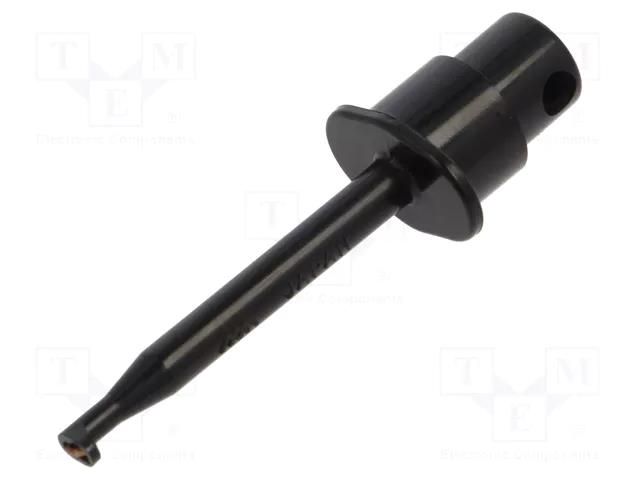 Clip-on probe; hook type; 1A; 60VDC; black; 2mm; 30VAC STÄUBLI KPS1/B2-21