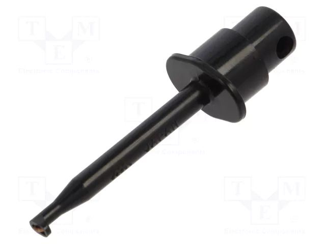 Clip-on probe; hook type; 1A; 60VDC; black; 2mm; 30VAC STÄUBLI KPS1/B2-21