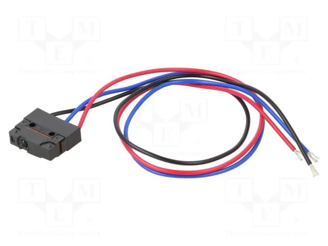 Microswitch SNAP ACTION; 0.1A/250VAC; 0.1A/30VDC; without lever OMRON Electronic Components D2SW-P01M