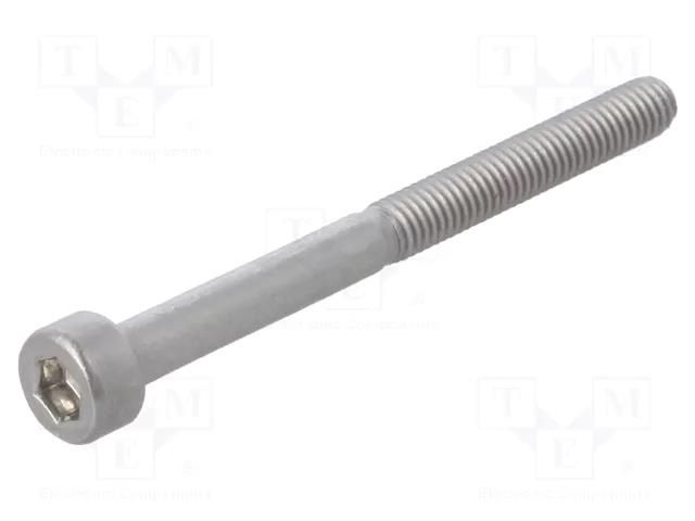 Screw; M3x35; 0.5; Head: cheese head; hex key; HEX 2.5mm; DIN 912 KRAFTBERG M3X35/D912-A4