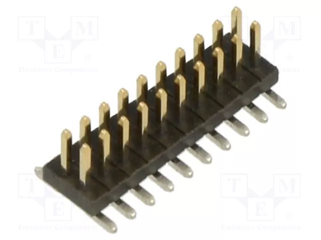 10+10 Pos. Male DIL Vertical SMT Conn. HARWIN M50-3601042