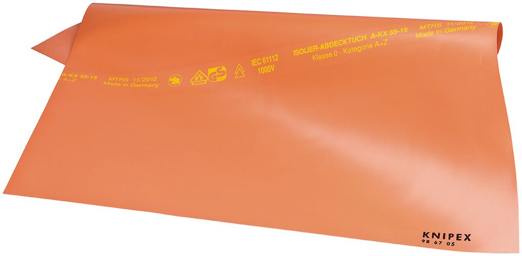 KNIPEX 98 67 05 Electrical Safety Cover from rubber 500 mm 98 67 05 4003773026600