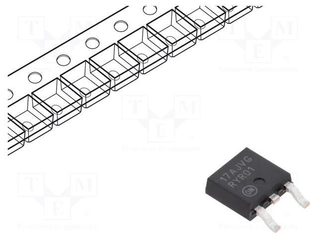 IC: voltage regulator; LDO,linear,adjustable; 1.5÷12V; 1A; DPAK ONSEMI NCV1117DTARKG