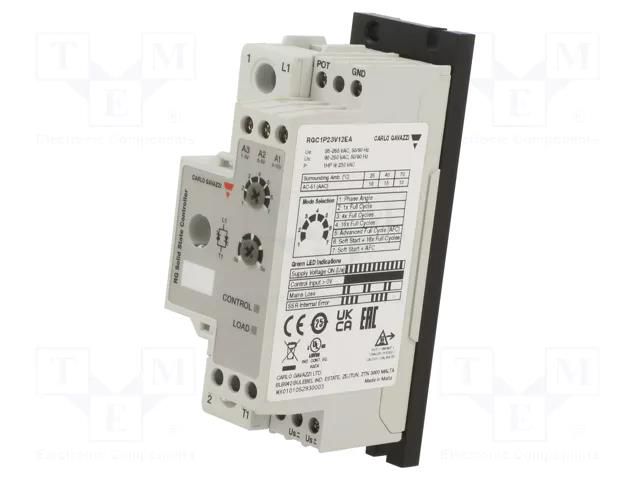 Relay: solid state; 15A; 85÷265VAC; RGC1P; 1-phase; -40÷70°C; IP20 CARLO GAVAZZI RGC1P23V12EA