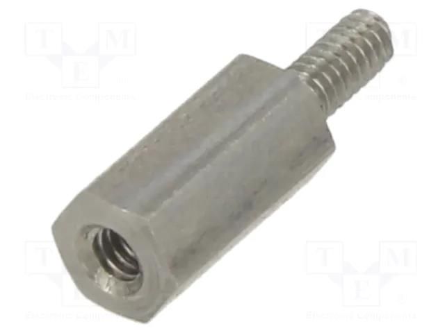 Screwed spacer sleeve; 8mm; Int.thread: M2; Ext.thread: M2 DREMEC TFM-M2X8/DR241