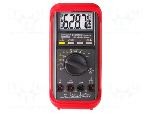 Digital multimeter; LCD; (6000),3 5/6 digits; True RMS BRYMEN BM2807CSE