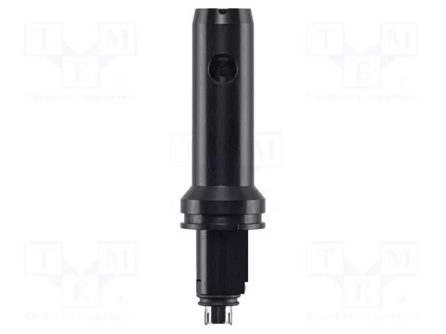 Handle adapter; 110x30x30mm; black; flow probe TESTO TESTO-05542160
