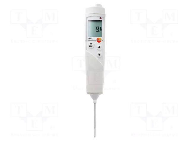 Meter: temperature; digital; LCD; -50÷275°C; Resol: 0.1°C; IP67 TESTO TESTO106-T1