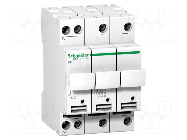 Fuse acces: fuse disconnector; Poles: 4; 500VAC; 25A; 10x38mm SCHNEIDER ELECTRIC A9N15658