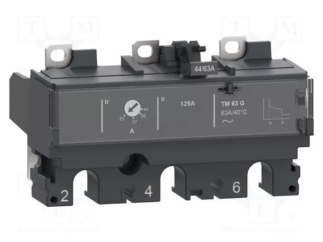 Thermal magnetic trip unit; 16A; 690VAC; IP40; -25÷70°C; 750VDC SCHNEIDER ELECTRIC C103MG016