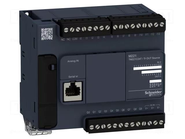Module: PLC programmable controller; OUT: 10; IN: 14; Modicon M221 SCHNEIDER ELECTRIC TM221C24T