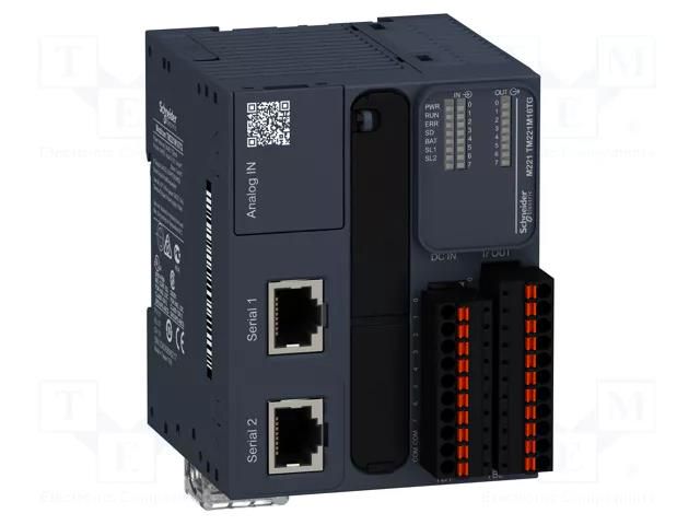 Module: PLC programmable controller; OUT: 8; IN: 8; 24VDC SCHNEIDER ELECTRIC TM221M16TG