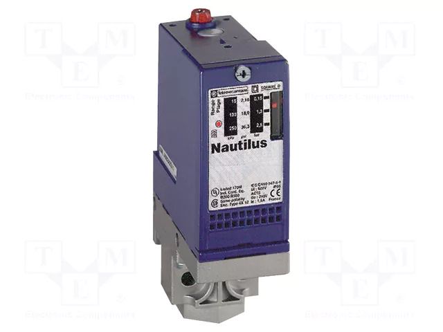 Module: pressure switch; OUT 1: SPDT; Regulation for OUT1: ON-OFF TELEMECANIQUE SENSORS XMLA160D2S12