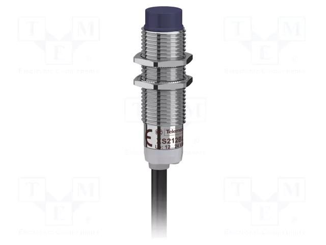 Sensor: inductive; OUT: PNP / NC; 0÷4mm; 10÷36VDC; M12; 2m; IP67 TELEMECANIQUE SENSORS XS212BLPBL2