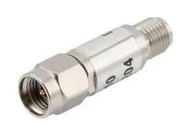 10 DB FIXED ATTENUATOR 2.92MM MALE PLUG TO 2.92MM FEMALE JACK UP TO 40 GHZ RATED TO 2 WATTS, PASSIVATED STAINLESS STEEL BODY, 1.35 VSWR 98AK6984 FMAT7430-10