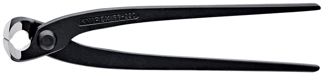 KNIPEX 99 00 220 Concreters' Nipper (Concreter's Nippers or Fixer's Nippers) black atramentized 220 mm 99 00 220