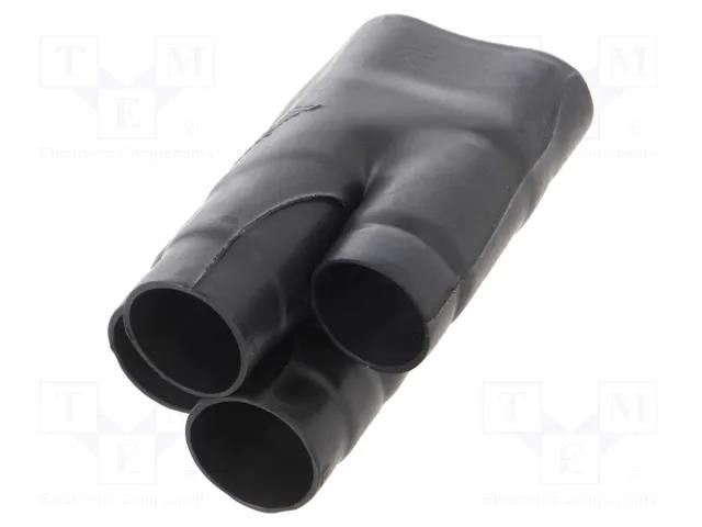 Cable breakout; glueless; 19.3/13.2mm; black; -75÷150°C; RAYCHEM TE Connectivity 562A032-25-0