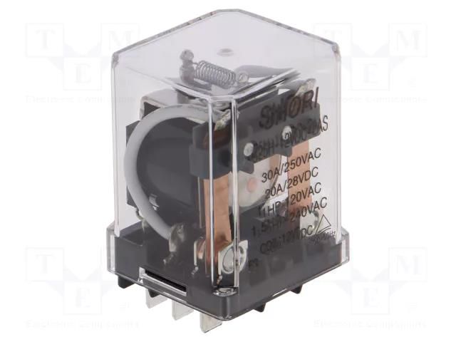 Relay: electromagnetic; DPST-NO; 12VDC; Icontacts max: 30A; PCB SHORI ELECTRIC S25H-12VDC-2AS