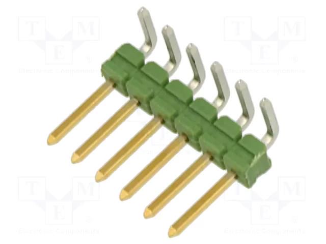 Connector: pin strips; pin header; male; PIN: 6; AMPMODU MOD II TE Connectivity 825437-6