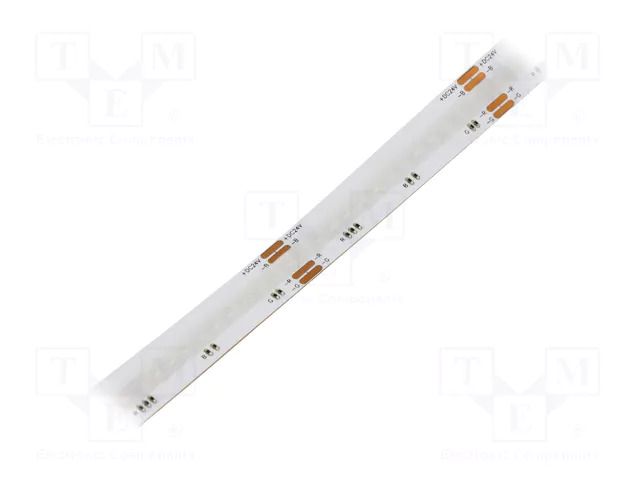 COB LED tape; RGB; LED/m: 840; 10mm; IP20; 5W/m; CRImin: 90; 24VDC WISVA OPTOELECTRONICS HH-RGB-840FN-COB