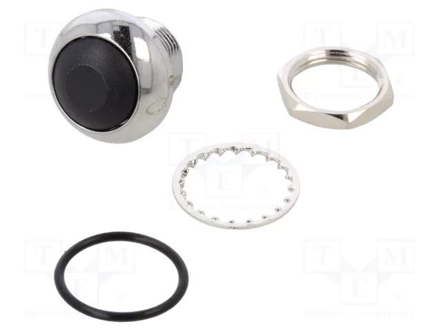 Switch: push-button; Pos: 2; SPST-NO; 0.2A/50VDC; 0.5A/48VAC; black E-SWITCH RP8300B2M1CECHRBKN