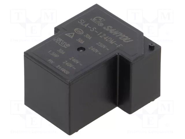 Relay: electromagnetic; SPST-NO; Ucoil: 24VDC; 30A; max.250VAC; SLA SANYOU SLA-S-124DM-F