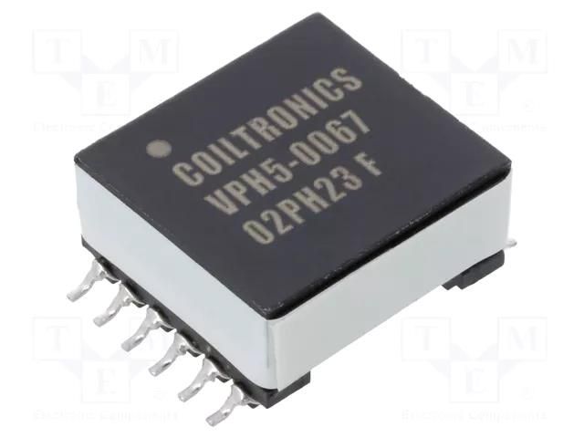 Transformer: impulse; 9.65uH; -40÷125°C; ±20%; 1.7A; 71.1mΩ EATON ELECTRONICS VPH5-0067-R