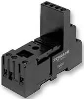 RELAY SOCKET, 12A, DINRAIL, CLAMP 1860100-1